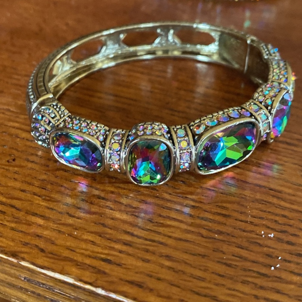 Heidi Daus Iridescent Gemstone Bracelet Trio - Picture 5 of 6